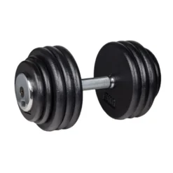 Haltère de musculation à l'unité de 5 kg à 50 kg avec revêtement chromé