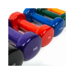 Haltère en vinyle pour séance de fitness 0,5 à 5 kg