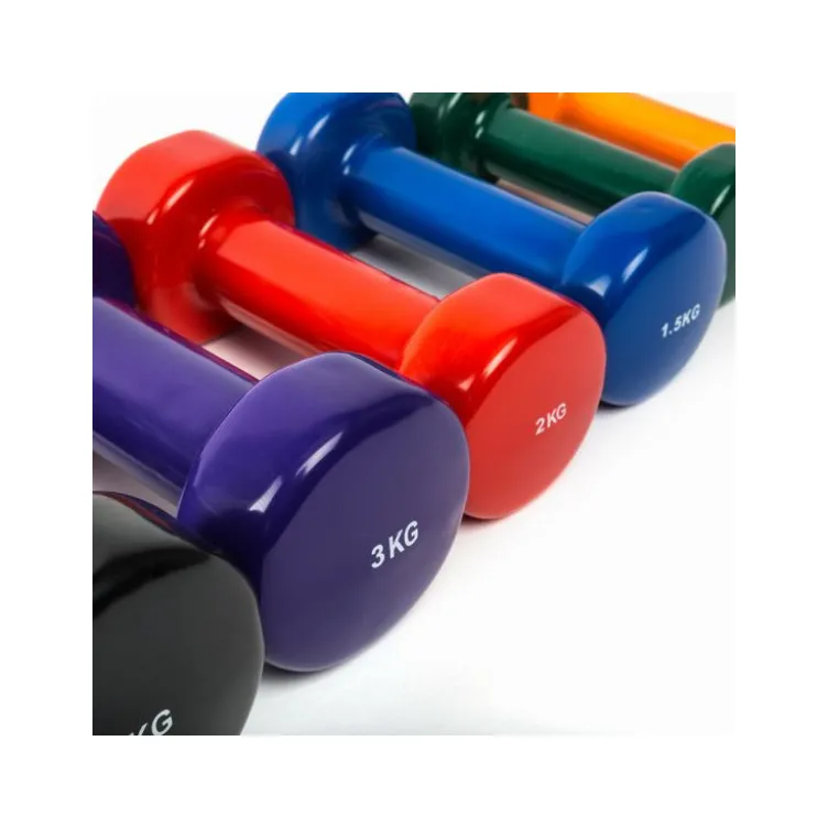 Haltère en vinyle pour séance de fitness 0,5 à 5 kg