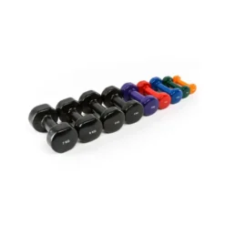 Haltère en vinyle pour séance de fitness 0,5 à 5 kg