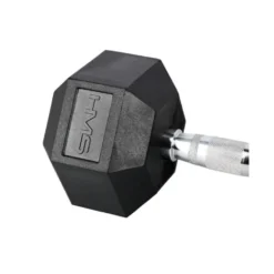 Haltère hexagonal compact et professionnel 20 kg avec revêtement en caoutchouc
