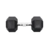 Haltère hexagonal de musculation en acier et caoutchouc - A l'unité 12 kg