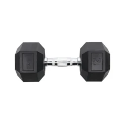 Haltère hexagonal de musculation en acier et caoutchouc - A l'unité 12 kg