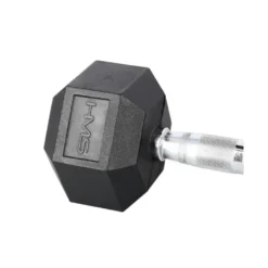Haltère hexagonal de musculation en acier et caoutchouc - A l'unité 12 kg
