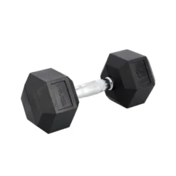 Haltère hexagonal de musculation en acier et caoutchouc - A l'unité 12 kg