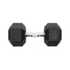 Haltère hexagonal professionnel 18 kg avec poignée moletée ergonomique