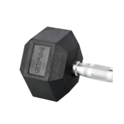 Haltère hexagonal professionnel 18 kg avec poignée moletée ergonomique