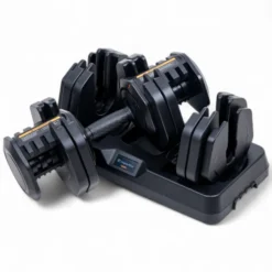 Haltère réglable de 5 à 41 kg avec support - Haltère compact à charge ajustable DuraBell