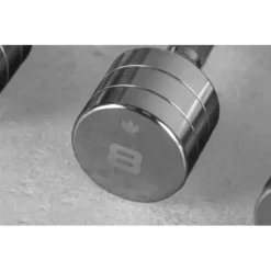 Haltères de musculation chromés de 1 kg à 10 kg pour entraînement complet en home-gym