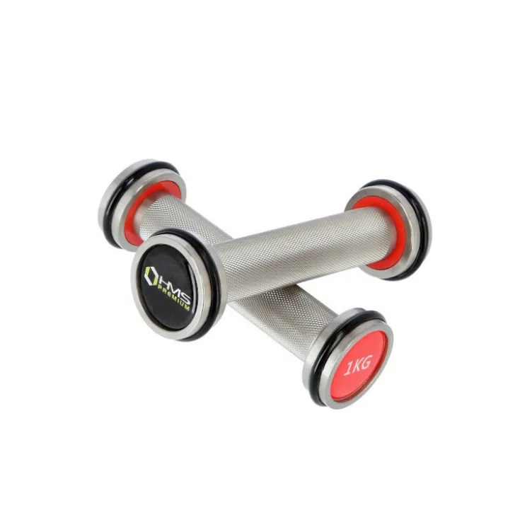 Haltères en acier chromé x 2 pour training en homegym - 1 à 10 kg