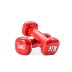 Haltères en vinyle de 1 à 5 kg pour training de fitness en home gym