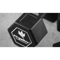 Haltères hexagonaux monobloc en fonte avec revêtement en caoutchouc - 2,5 à 37,5kg