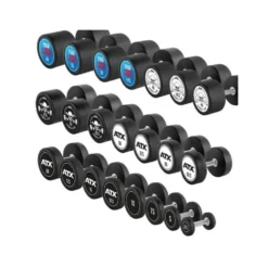 Haltères professionnels ATX avec logo personnalisable de 2,5 à 60 kg