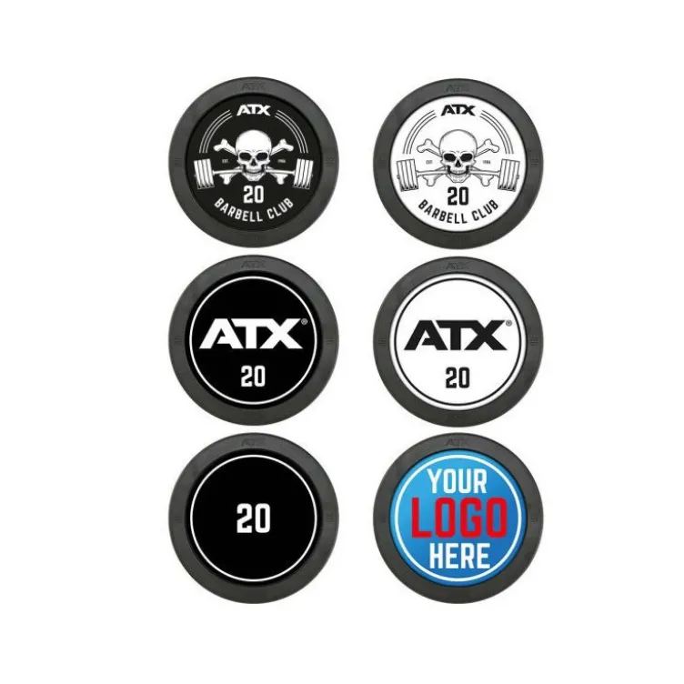 Haltères professionnels ATX avec logo personnalisable de 2,5 à 60 kg