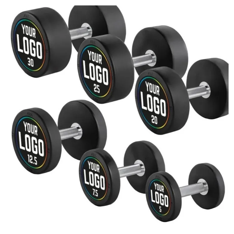 Haltères professionnels ATX avec logo personnalisable de 2,5 à 60 kg