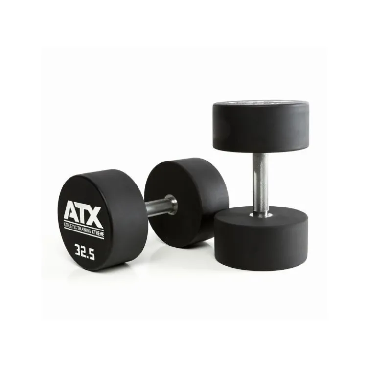 Haltères professionnels ATX en polyuréthane 2,5 à 60 kg