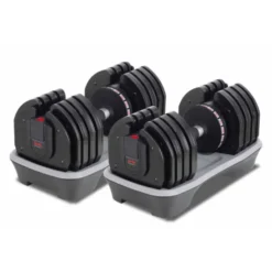 Haltères réglables 2 à 36 kg avec support de rangement MA36 Titanium Strength -