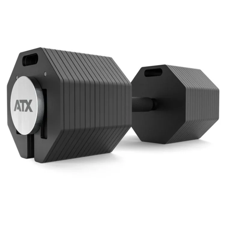 Haltères réglables Octa Dumbbell 2 x 65 kg ATX - Système innovant modulaire pro évolutif
