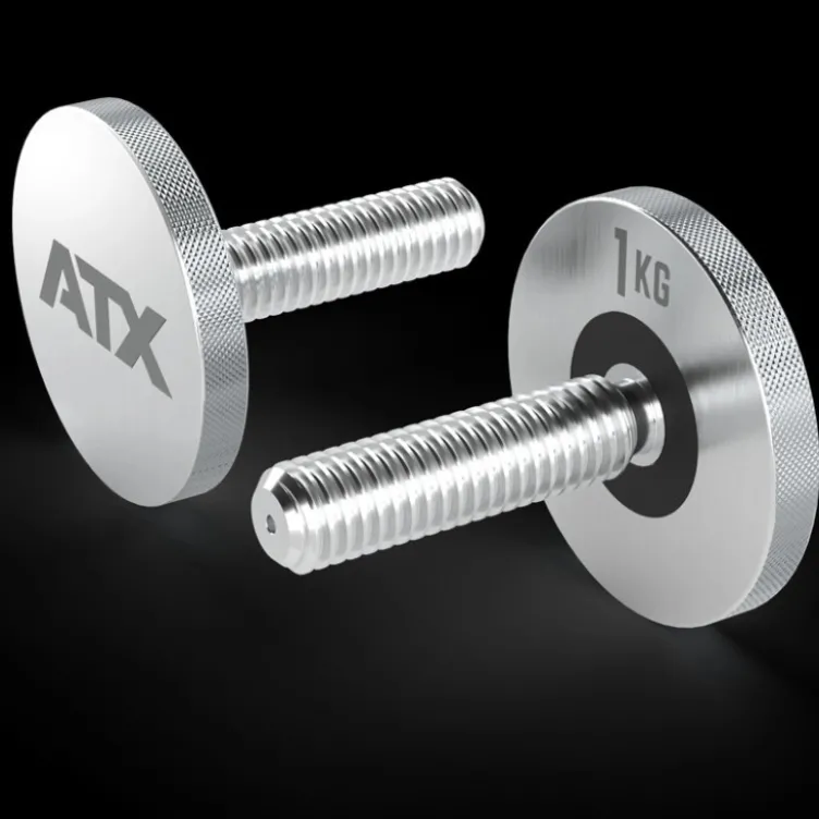 Haltères réglables Octa Dumbbell 2 x 53 kg ATX - Système modulaire pro évolutif jusqu’à 65 kg