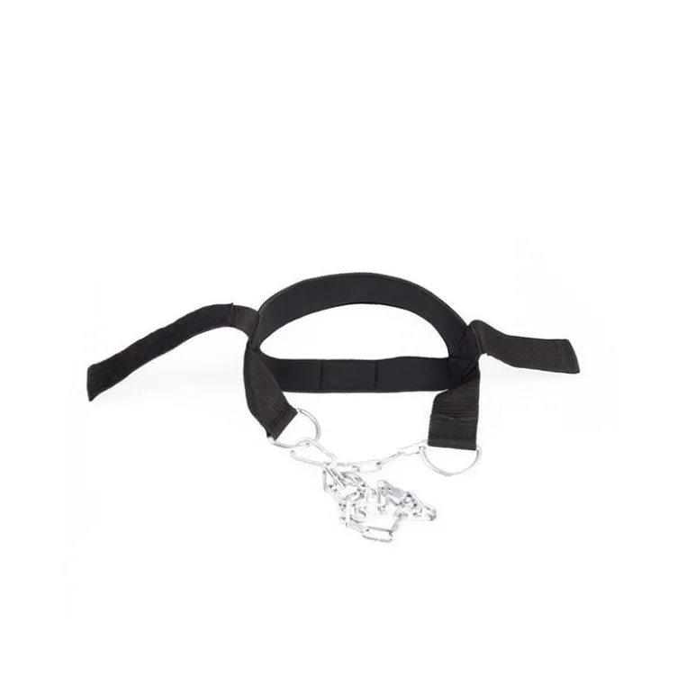 Harnais de tête en nylon pour renforcer les muscles du cou et de la nuque - Chaîne en acier ultra robuste