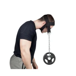 Harnais de tête en nylon pour renforcer les muscles du cou et de la nuque - Chaîne en acier ultra robuste