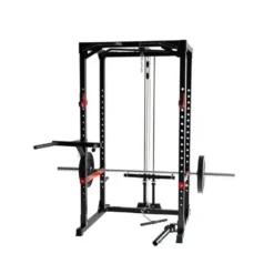 Heavy Duty Power Rack à Squat Titanium Strength avec poulie haute et basse à charge libre max 272 kg - RH60LR2