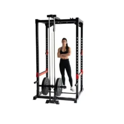 Heavy Duty Power Rack à Squat Titanium Strength avec poulie haute et basse à charge libre max 272 kg - RH60LR2