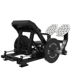 Hip thrust compacte Titanium Élite Séries à charge libre pour pros du sport à capacité de 300 kg - Siège multi-réglable EL-PL37