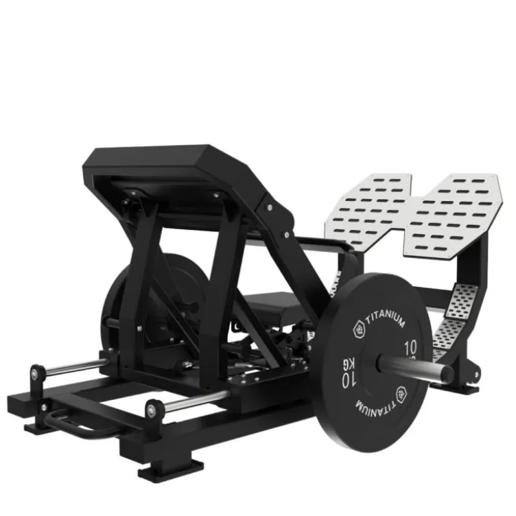 Hip thrust compacte Titanium Élite Séries à charge libre pour pros du sport à capacité de 300 kg - Siège multi-réglable EL-PL37