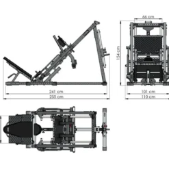 Hip Thruster ATX pour entraînement intense des fessiers avec roues de transport - Capacité de charge 250 kg