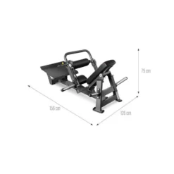 Hip thruster machine multi-réglable à charge libre - Capacité de charge de 300 kg