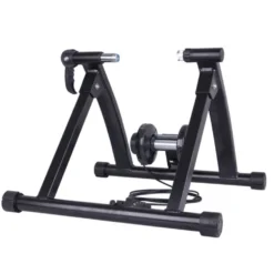 Home Trainer magnétique Gibello avec 6 modes de résistance pour vélo de route avec roues de 26 à 28 pouces - Format compact