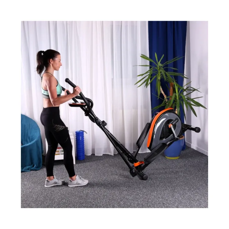 Home trainer pour entraînement de cardio à domicile avec 8 niveaux de résistance - Roue d'inertie 7 kg