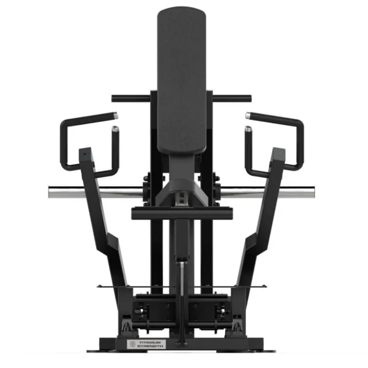 Iso-latéral chest press à charge libre jusqu'à 250 kg - Bras indépendants convergents Titanium Strength Élite EL-PL47