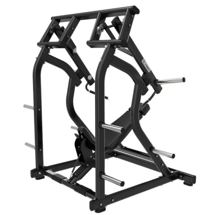 Iso-latérale plate loaded inclined shoulder press convergente et pro Titanium BS-PL28 à capacité de charge 200 kg - Black Séries