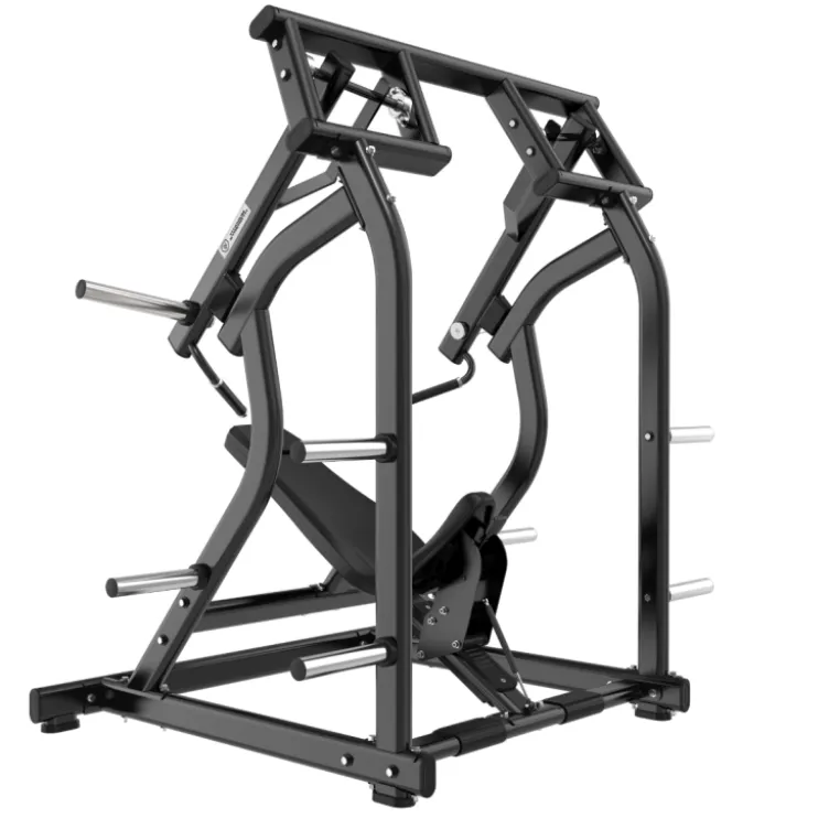Iso-latérale plate loaded inclined shoulder press convergente et pro Titanium BS-PL28 à capacité de charge 200 kg - Black Séries