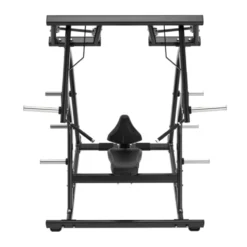 Iso-latérale plate loaded inclined shoulder press convergente et pro Titanium BS-PL28 à capacité de charge 200 kg - Black Séries