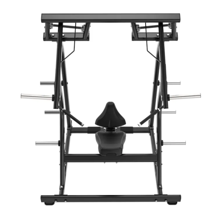 Iso-latérale plate loaded inclined shoulder press convergente et pro Titanium BS-PL28 à capacité de charge 200 kg - Black Séries