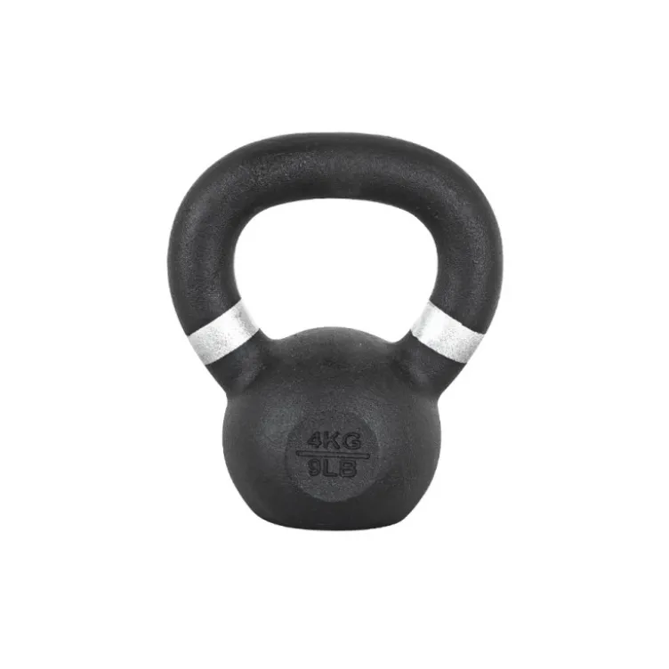 Kettlebell en fonte pour musculation et cross-training de 4 kg à 20 kg pour espace d'entraînement fonctionnel et Hyrox