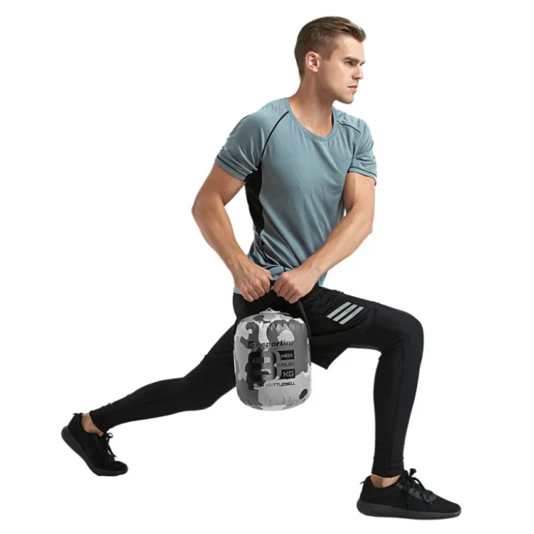 Kettlebell 3 kg à 8 kg avec remplissage à eau avec poignée en néoprène pour l'Hyrox et le crossfit