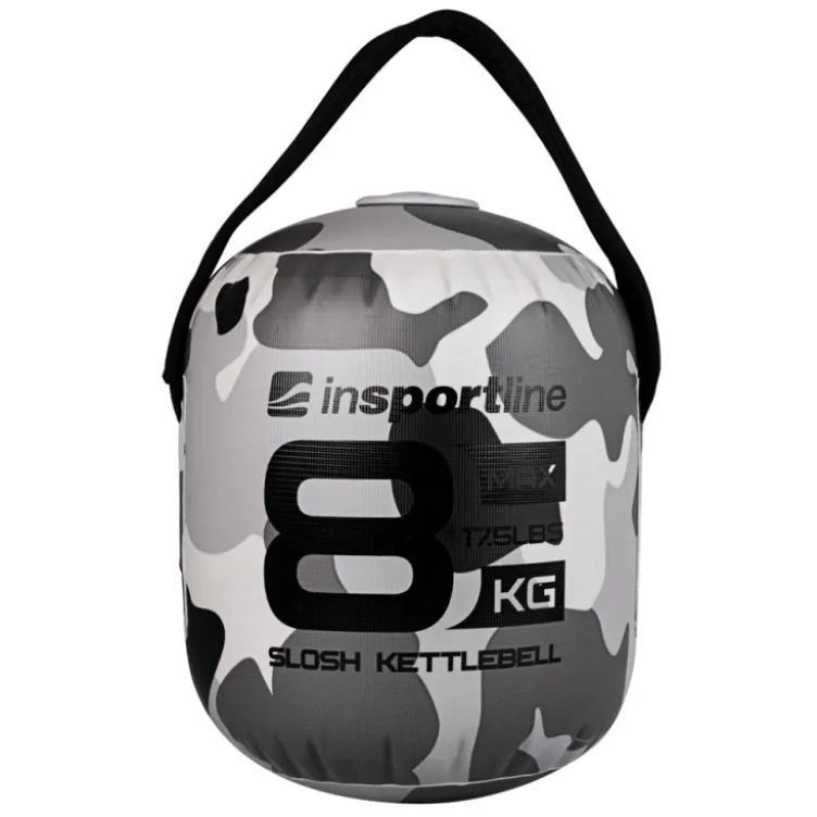 Kettlebell 3 kg à 8 kg avec remplissage à eau avec poignée en néoprène pour l'Hyrox et le crossfit