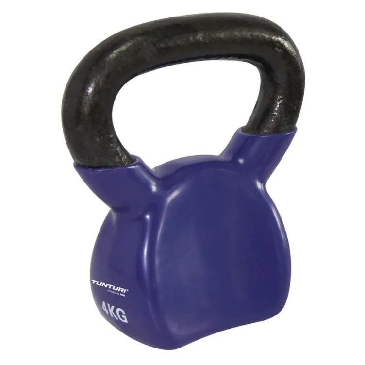 Kettlebells 4 à 16 kg de cross-training avec revêtement en vinyle pour Séances Hyrox