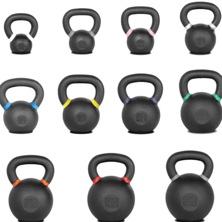 Kettlebells russes en fonte pleine de 4 à 36 kg - Kettlebells PRO Cast Iron Titanium Strength