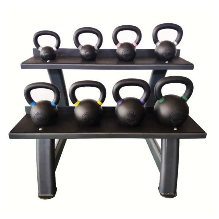 Kit complet de kettlebells - Support de rangement avec 8 poids russes de 4 à 24 kg - SK24 Titanium Strength