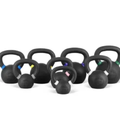 Kit complet de kettlebells - Support de rangement avec 8 poids russes de 4 à 24 kg - SK24 Titanium Strength