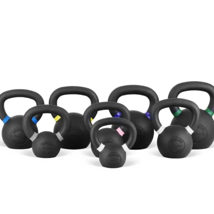 Kit complet de kettlebells - Support de rangement avec 8 poids russes de 4 à 24 kg - SK24 Titanium Strength