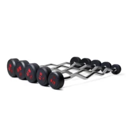 Kit de 5 barres EZ monobloc préchargées 10 à 30 kg