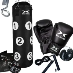Kit de boxe adulte - Sac avec zones de frappe numérotées et DVD d'entraînements