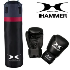 Kit de boxe avec sac de frappe et gants de boxe pour entraînement premium home gym