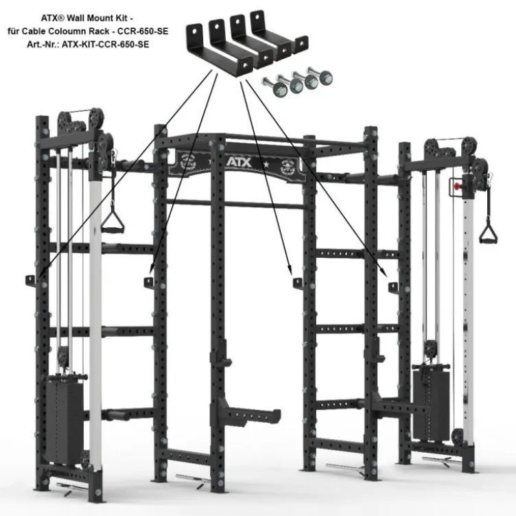 Kit de montage mural ATX pour station complète d'entraînement - Capacité de charge 250 kg